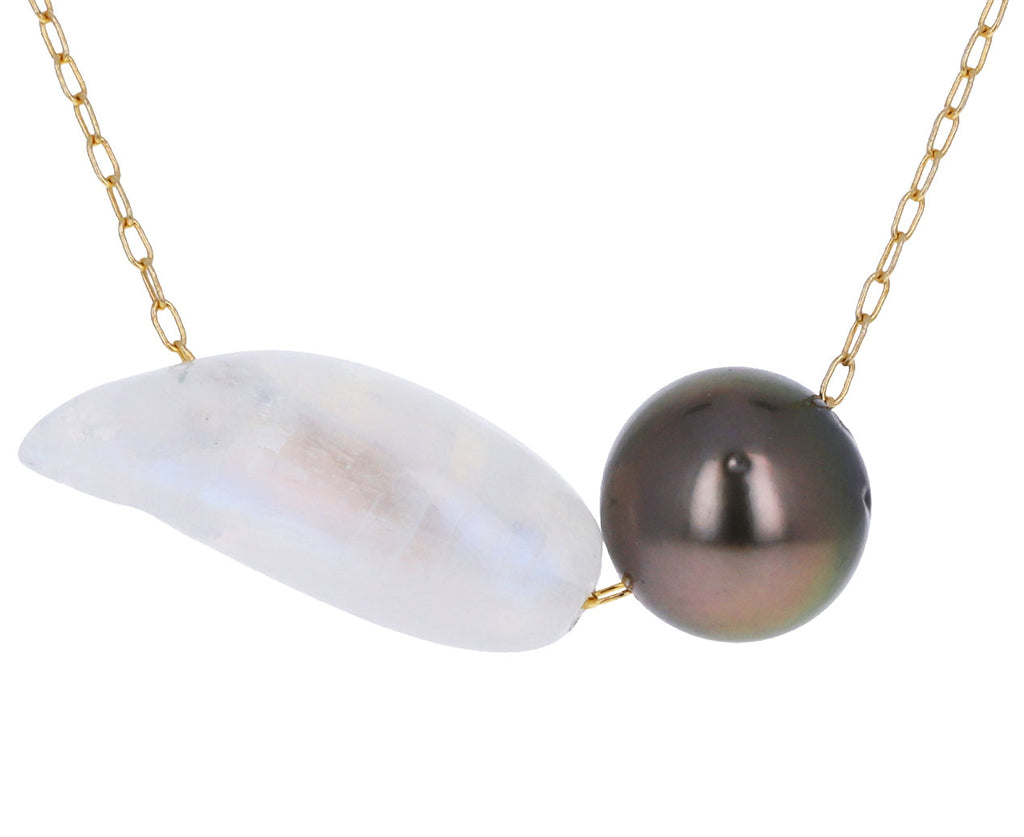 Moonstone Tahitian Pearl Necklace
