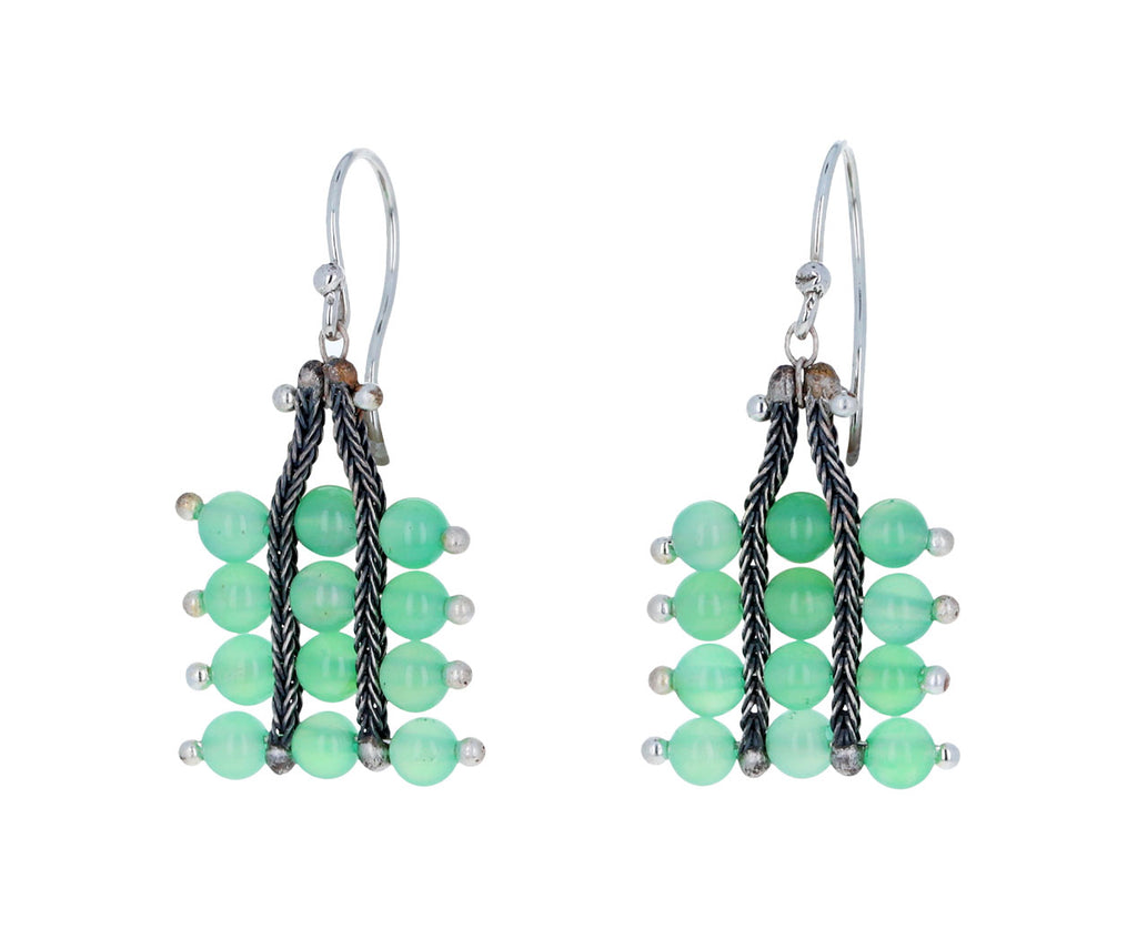 Chrysoprase Studded Earrings