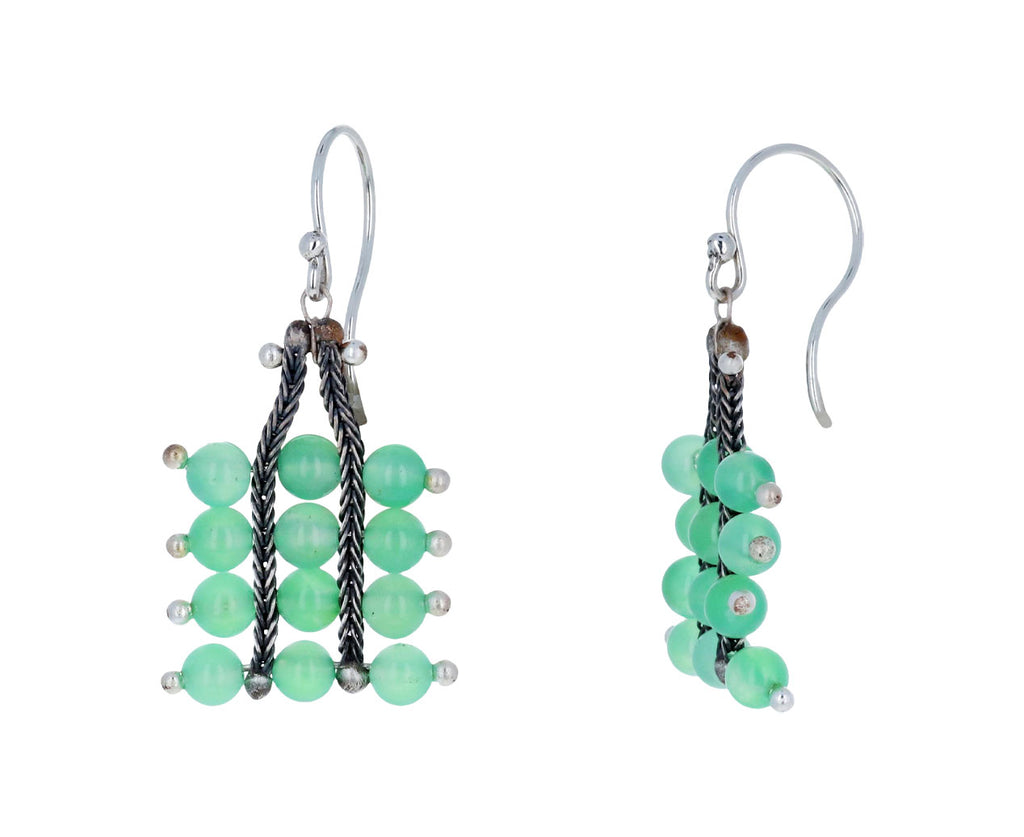 Chrysoprase Studded Earrings