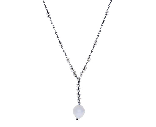 Silver Baroque Pearl Necklace