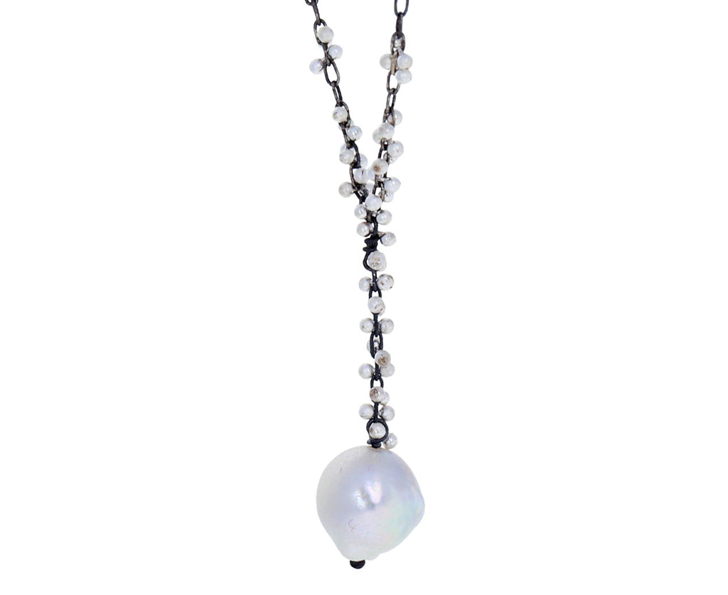Silver Baroque Pearl Necklace