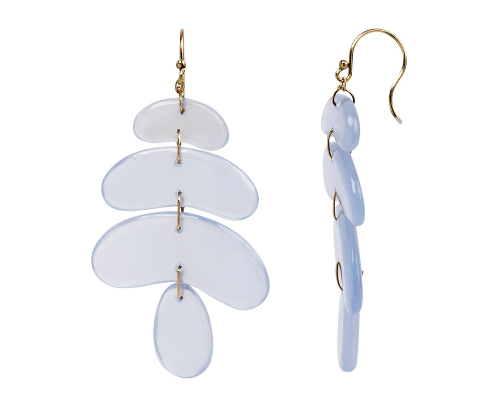Ten Thousand Things Small Chalcedony Totem Earrings Side