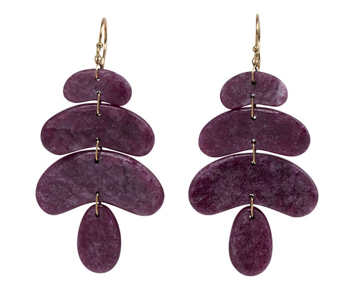 Ten Thousand Things Small Ruby Totem Earrings