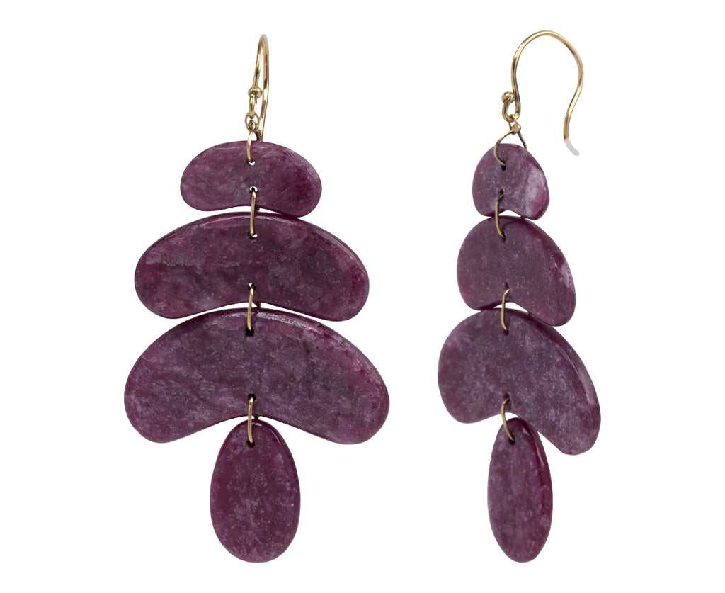 Ten Thousand Things Small Ruby Totem Earrings Side