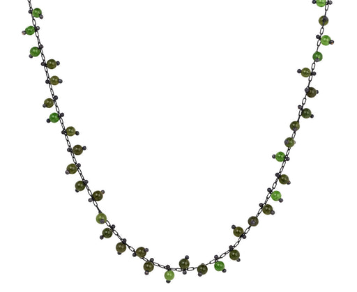 TenThousandThings Beaded Jade Spiral Choker Necklace