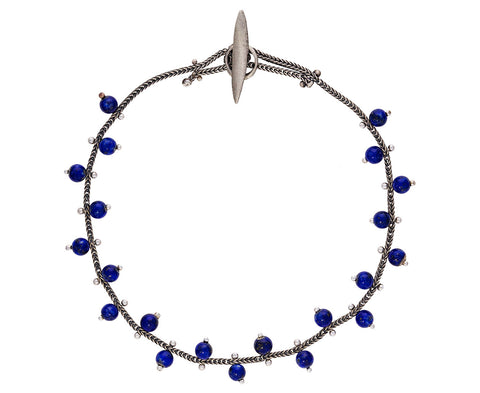 Lapis Bead Chain Bracelet - TWISTonline 