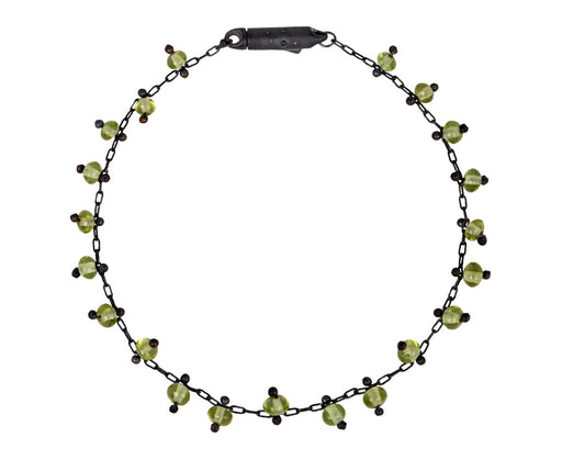 TenThousandThings Double Studded Peridot Beaded Bracelet