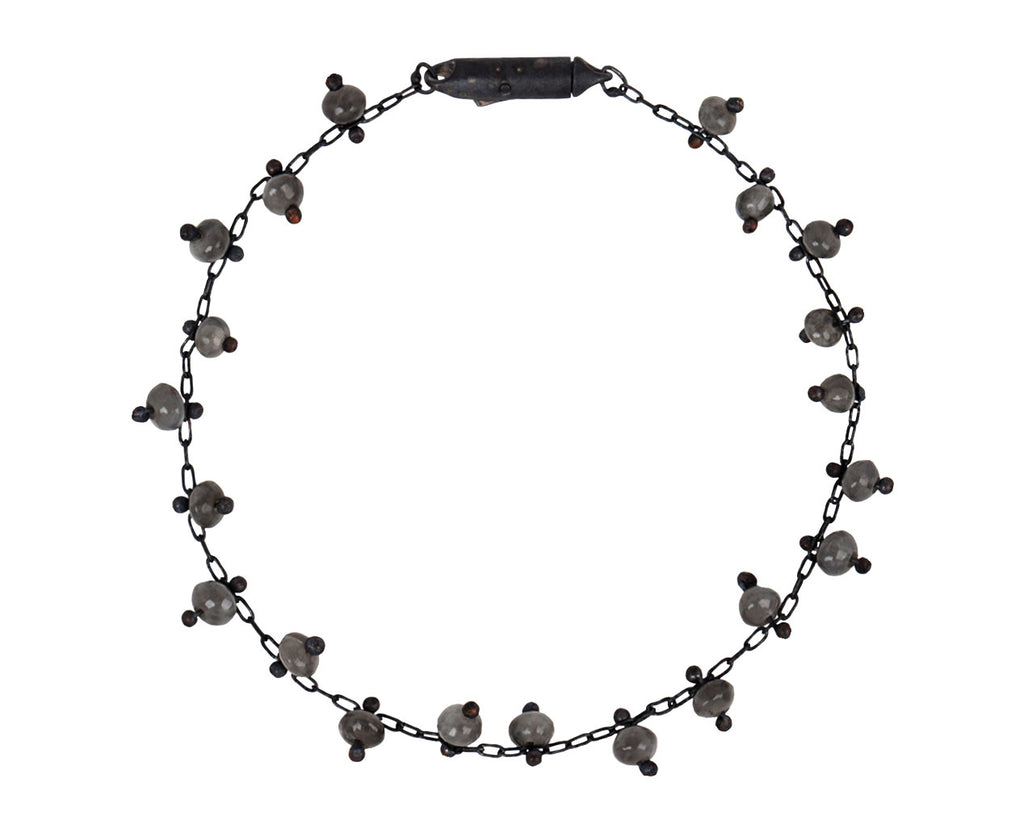 TenThousandThings Double Studded Gray Quartz Bracelet