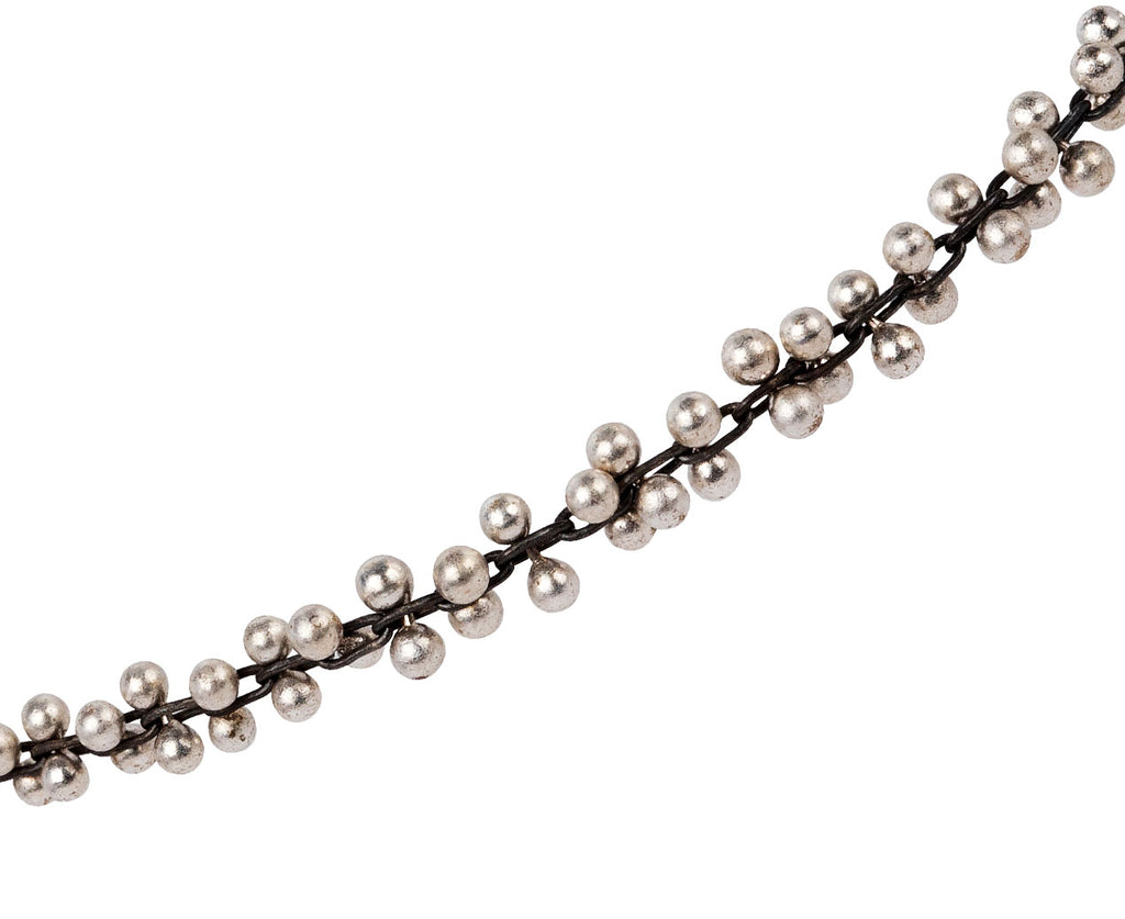 TenThousandThings Silver Long Cluster Fine Chain Bracelet Close Up