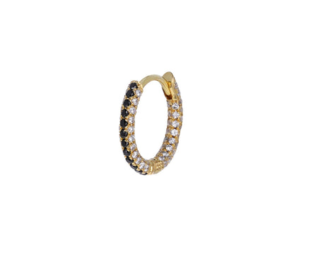 5/16 Black Diamond and White Diamond SINGLE Hoop