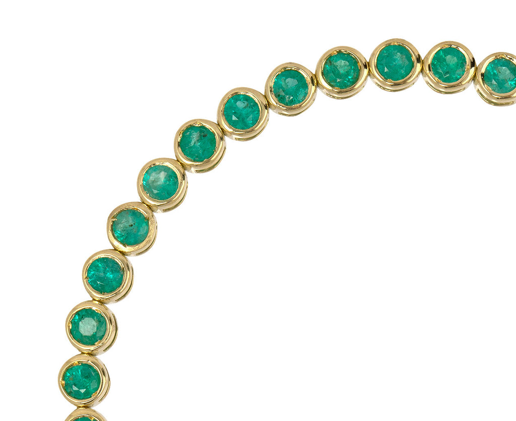 Emerald Modular Bracelet with Diamond Spur Clasp