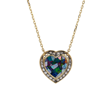 Venyx Opal Mosaic Anahata Pendant Necklace