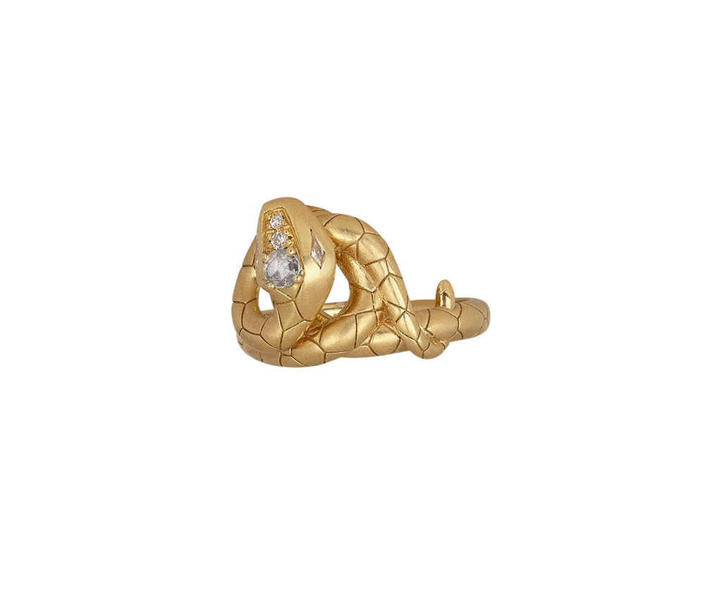 Venyx Diamond Naga Pinky Ring Side View
