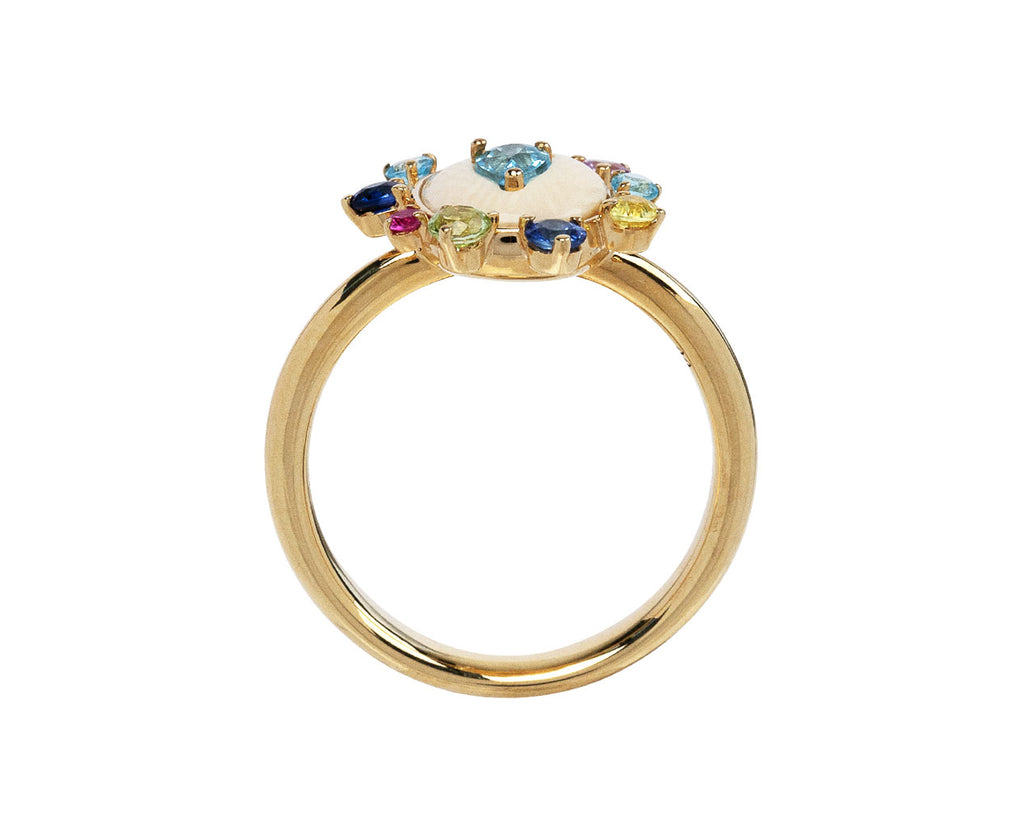 Francesca Villa Liberty Sapphire, Blue Topaz and Peridot Ring Top