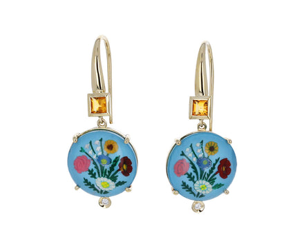 Vintage Essex Flower Crystal Earrings