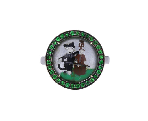 Being Crystal Notes of Music Ring