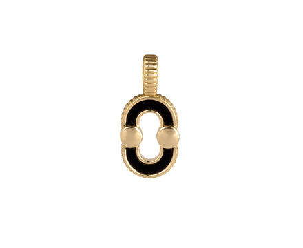 Viltier Black Onyx and Mother-of-Pearl Magnetic Twist Pendant ONLY