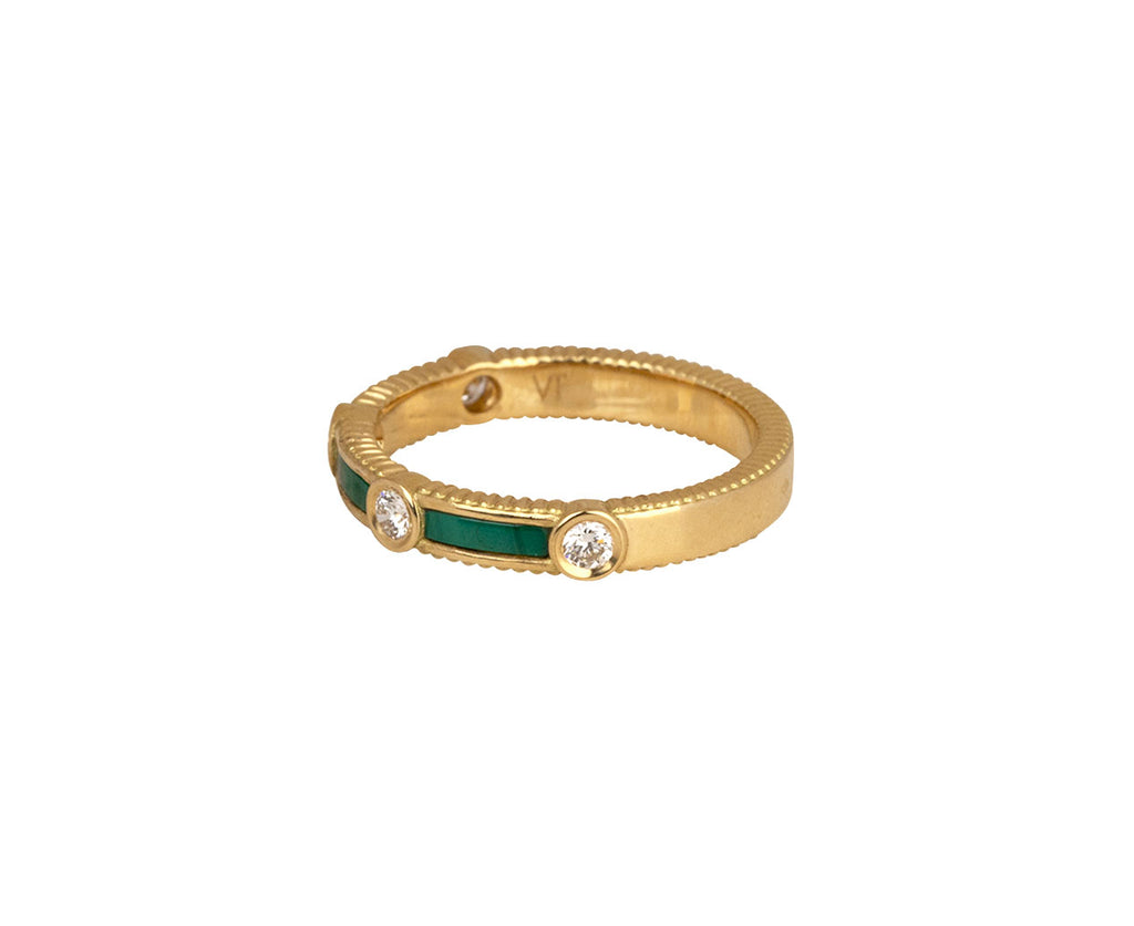 Viltier Malachite Rayon Ring Side View