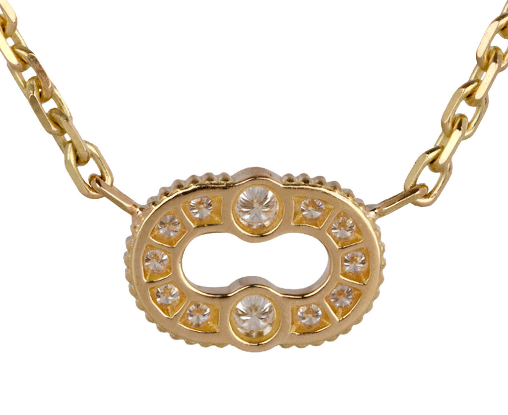 Viltier Diamond Magnetic Pendant Necklace Back