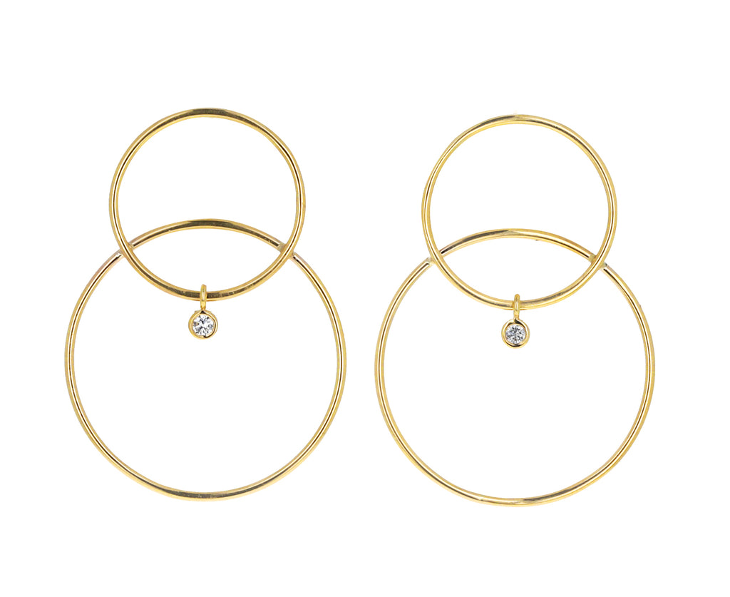 Large Diamond Scarpa Earrings