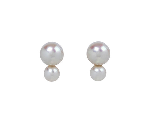 Pearl Pilla Stud Earrings