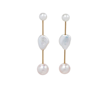 Pearl Cloudbar Earrings