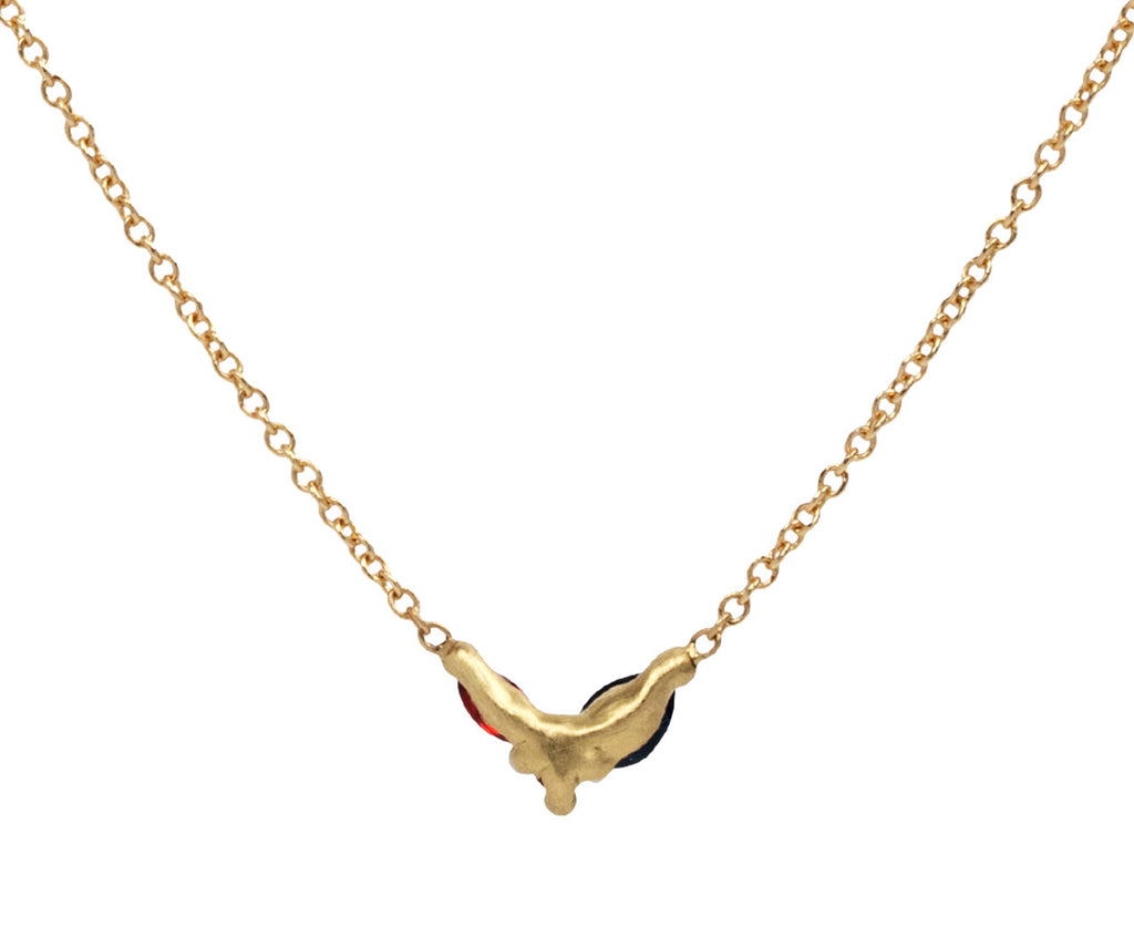 Rainbow Sapphire Floret Necklace