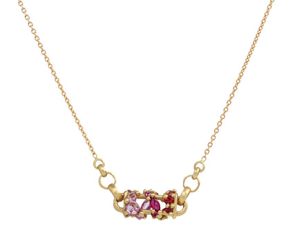 Polly Wales Plum Blossom Horizontal Fontaine Bar Necklace