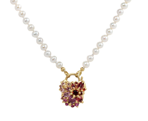 Polly Wales Plum Blossom Petite Coeur de Fantaisie Pearl Necklace