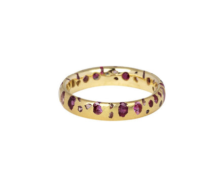Pink Sapphire Encrusted Confetti Ring