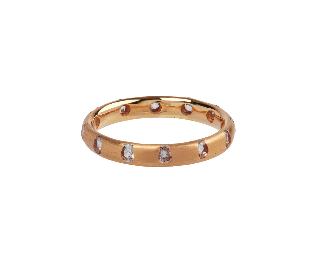Rose Gold White Sapphire Celeste Crystal Ring