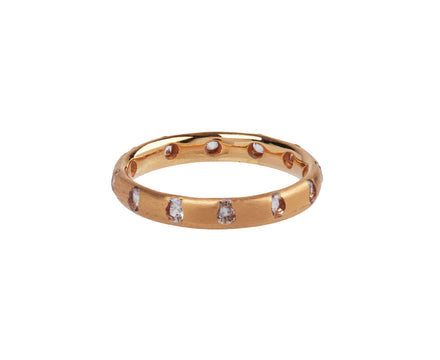 Rose Gold White Sapphire Celeste Crystal Ring