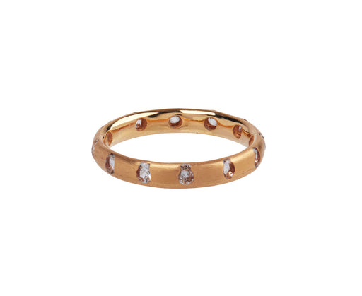 Rose Gold White Sapphire Celeste Crystal Ring