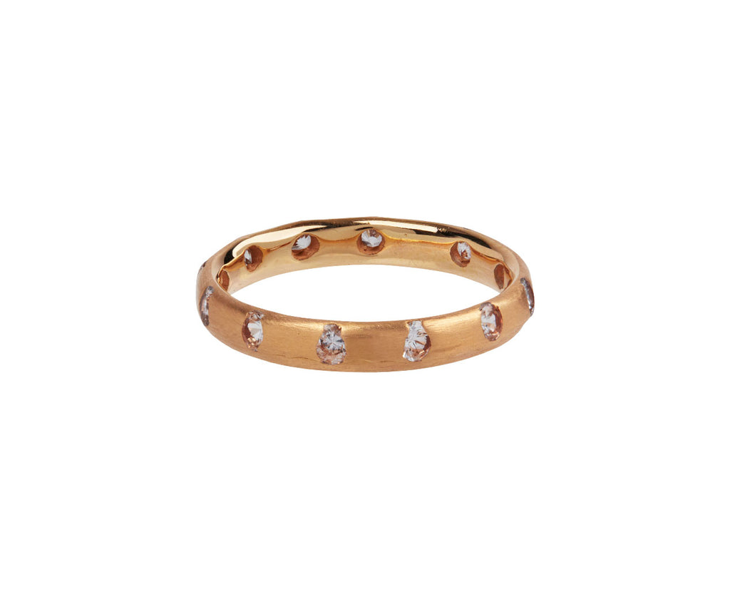Rose Gold White Sapphire Celeste Crystal Ring