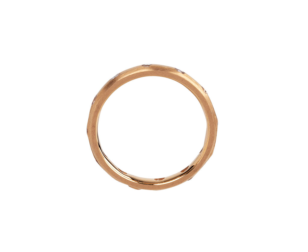 Rose Gold White Sapphire Celeste Crystal Ring
