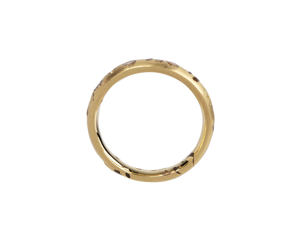 White Sapphire Confetti Band