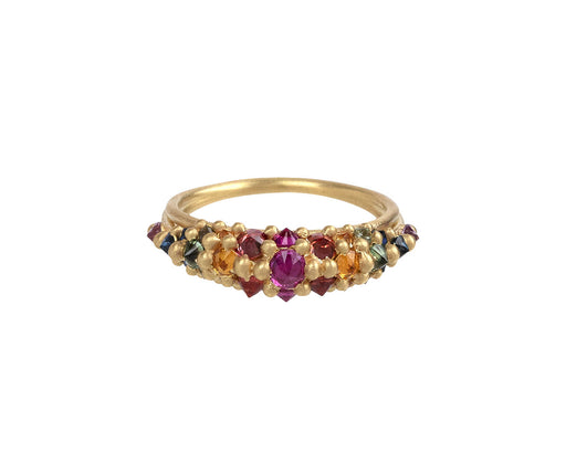 Polly Wales Rainbow Sapphire Galaxy Ring