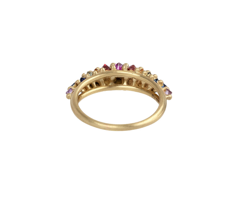 Polly Wales Rainbow Sapphire Galaxy Ring Back