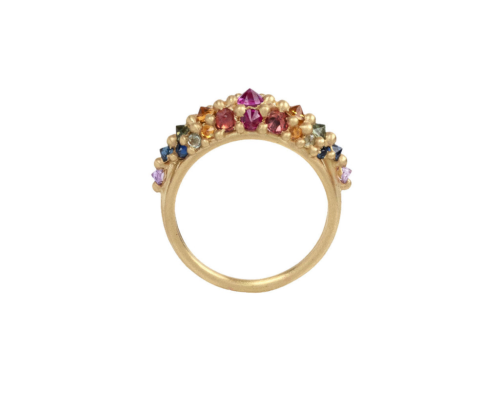 Polly Wales Rainbow Sapphire Galaxy Ring Top