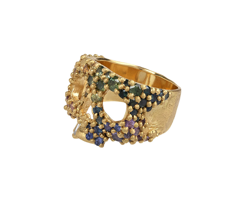 Polly Wales Blossom Crush Kali River Skull Ring Side View