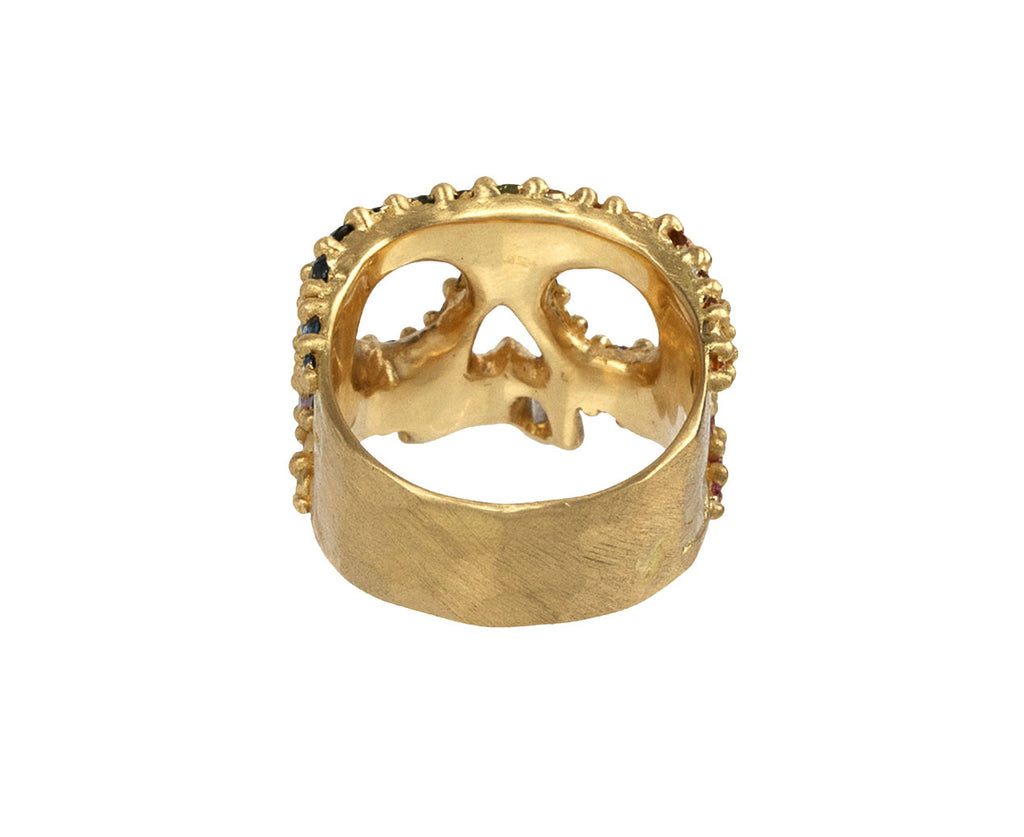 Polly Wales Blossom Crush Kali River Skull Ring back