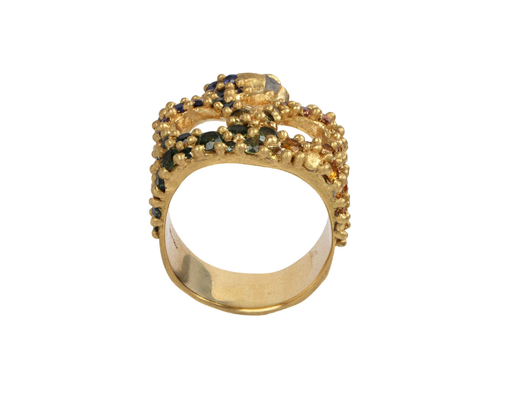 Polly Wales Blossom Crush Kali River Skull Ring Top View