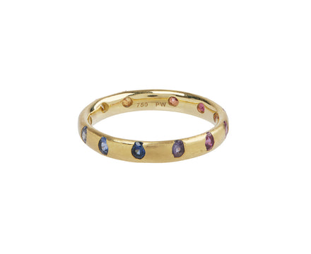 Rainbow Sapphire Celeste Slim Crystal Band