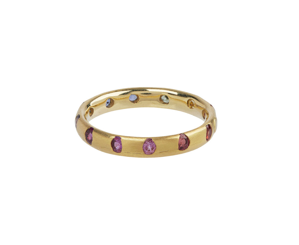Rainbow Sapphire Celeste Slim Crystal Band