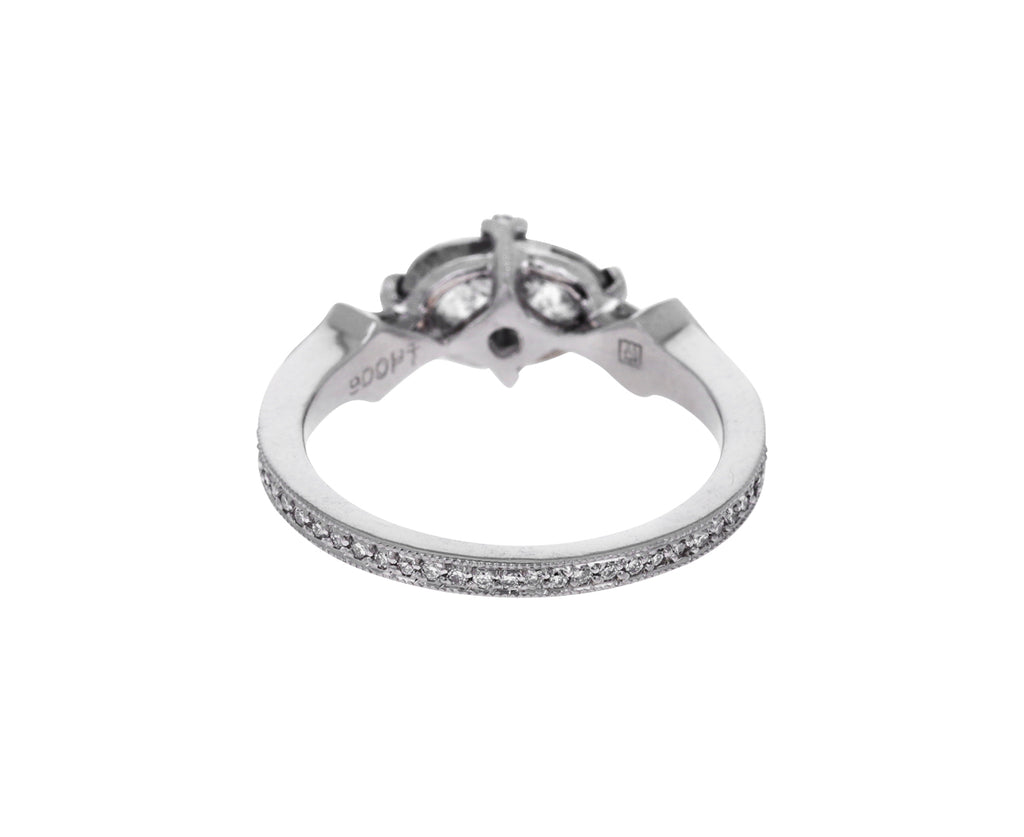 Gray Diamond Antique Prong Solitaire