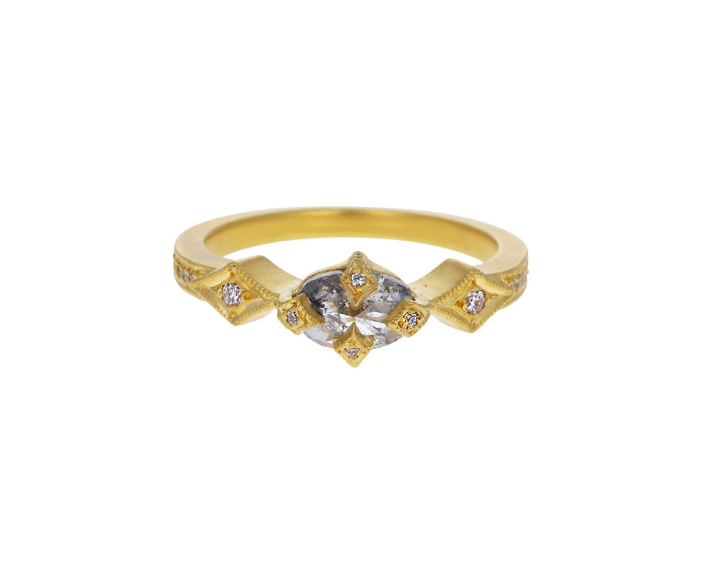 Rustic Diamond Antique Prong Solitaire