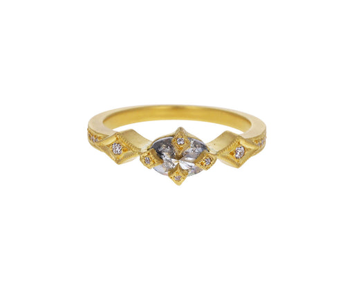 Rustic Diamond Antique Prong Solitaire