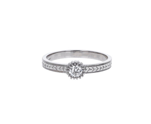 Single Spidery Prong Ring