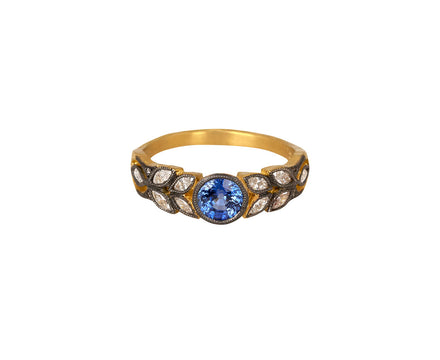 Cathy Waterman Blue Sapphire Small Garland Ring