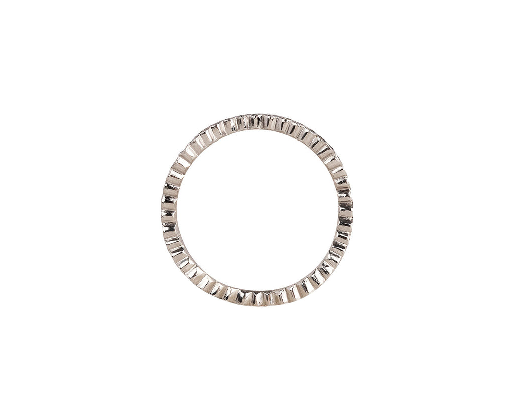 Cathy Waterman Platinum and Diamond Scallop Band Top